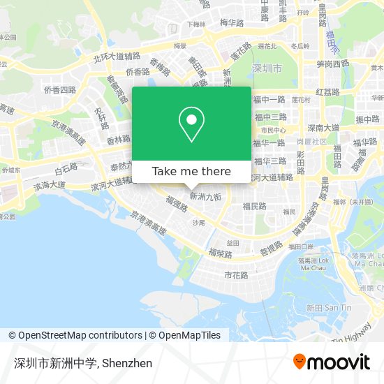 深圳市新洲中学 map