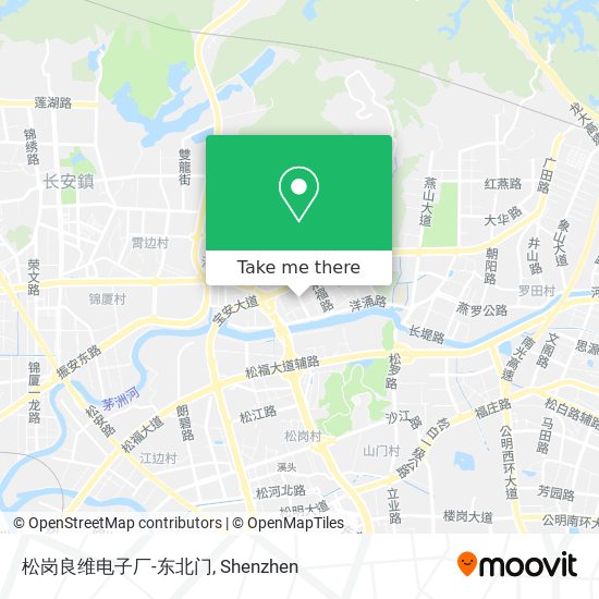 松岗良维电子厂-东北门 map