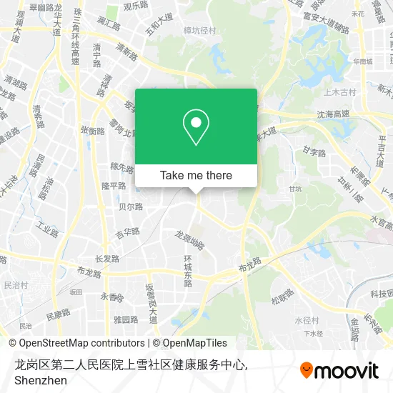 龙岗区第二人民医院上雪社区健康服务中心 map