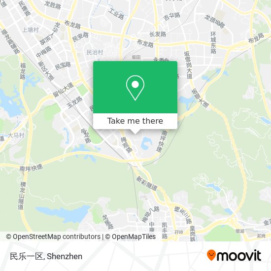 民乐一区 map