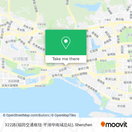 322路(福田交通枢纽-平湖华南城总站) map