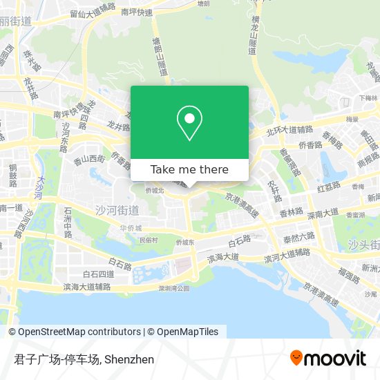 君子广场-停车场 map