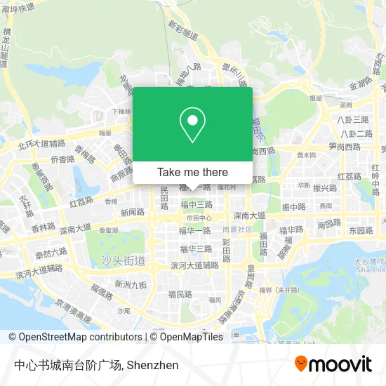 中心书城南台阶广场 map