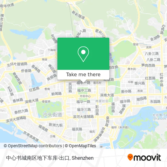 中心书城南区地下车库-出口 map