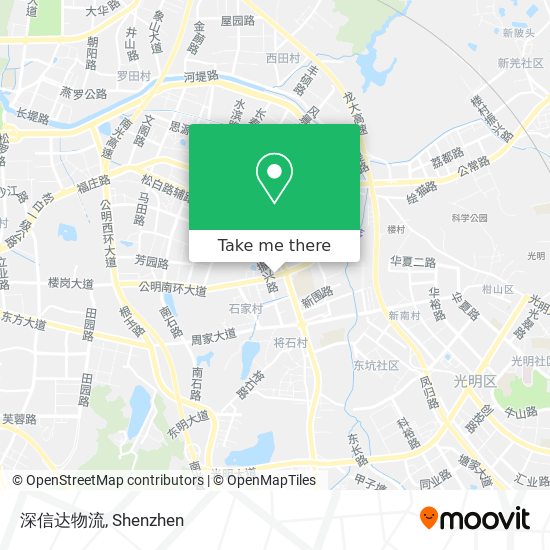 深信达物流 map