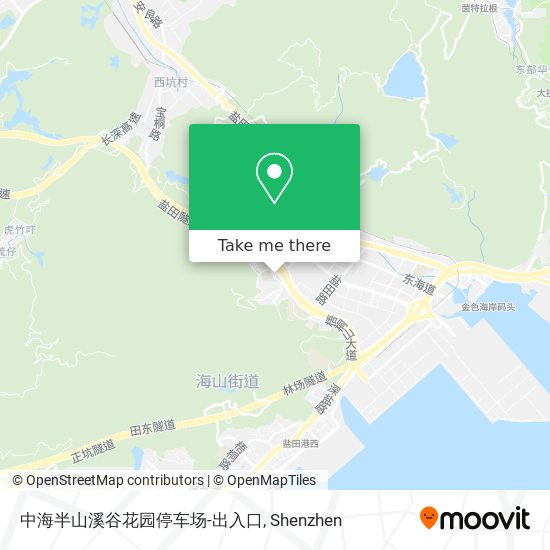 中海半山溪谷花园停车场-出入口 map