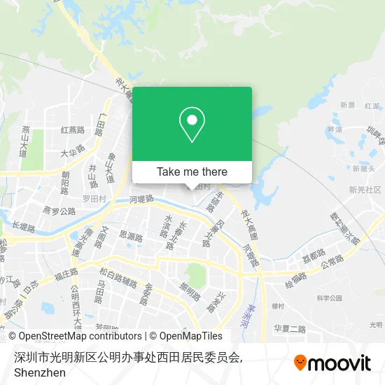 深圳市光明新区公明办事处西田居民委员会 map