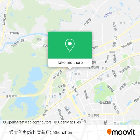 一通大药房(坑梓育新店) map