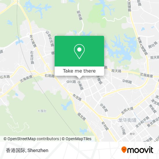 香港国际 map