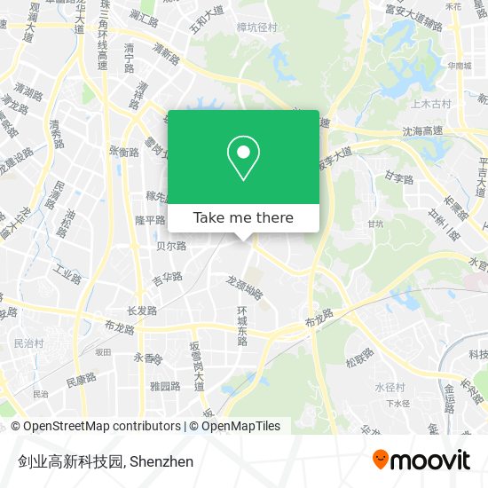剑业高新科技园 map