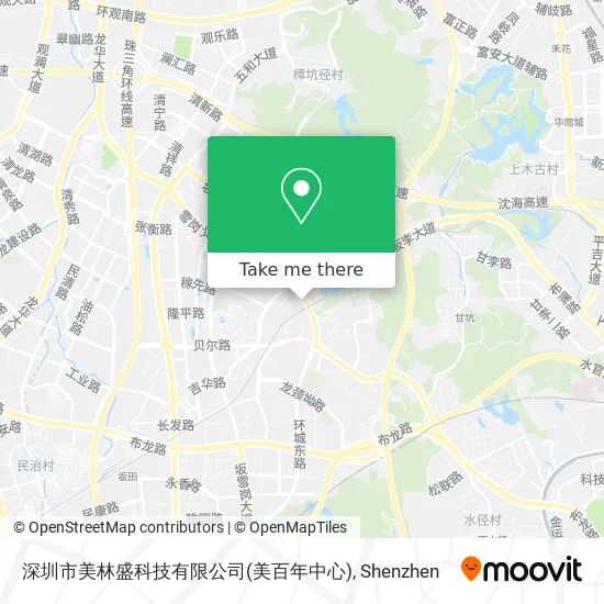 深圳市美林盛科技有限公司(美百年中心) map