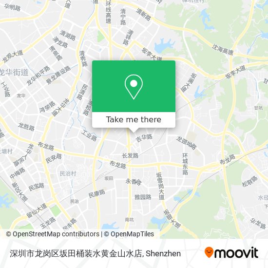 深圳市龙岗区坂田桶装水黄金山水店 map