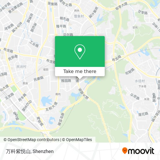 万科紫悦山 map