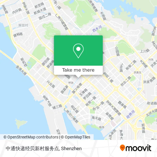 中通快递经贝新村服务点 map