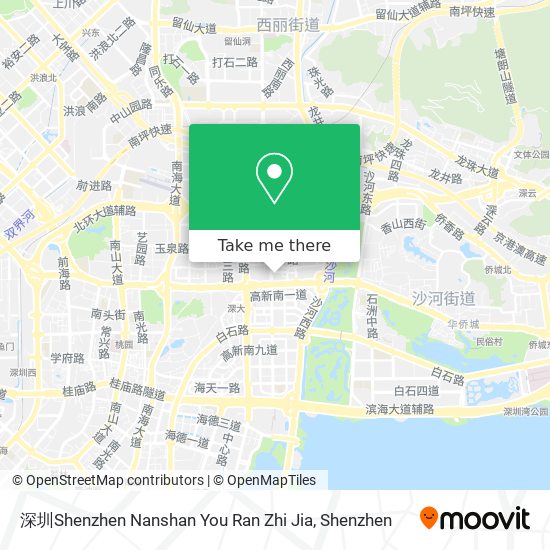 深圳Shenzhen Nanshan You Ran Zhi Jia map