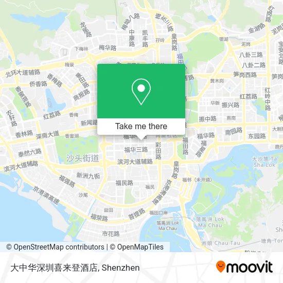 大中华深圳喜来登酒店 map