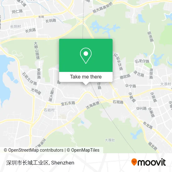 深圳市长城工业区 map