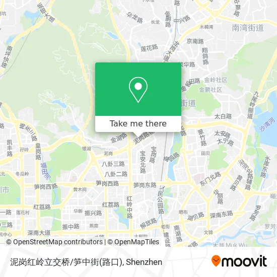 泥岗红岭立交桥/笋中街(路口) map