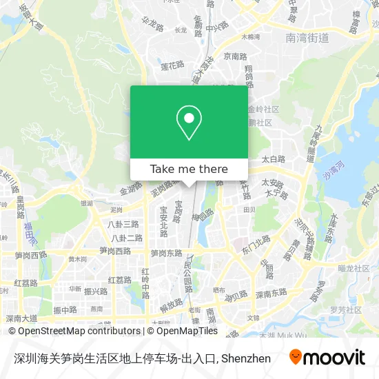 深圳海关笋岗生活区地上停车场-出入口 map