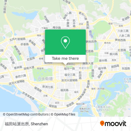 福田站派出所 map