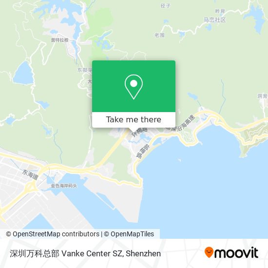 深圳万科总部 Vanke Center SZ map