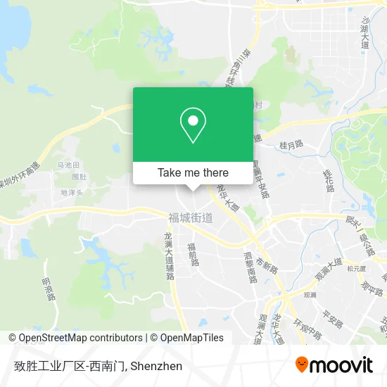 致胜工业厂区-西南门 map