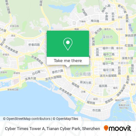 Cyber Times Tower A, Tianan Cyber Park map