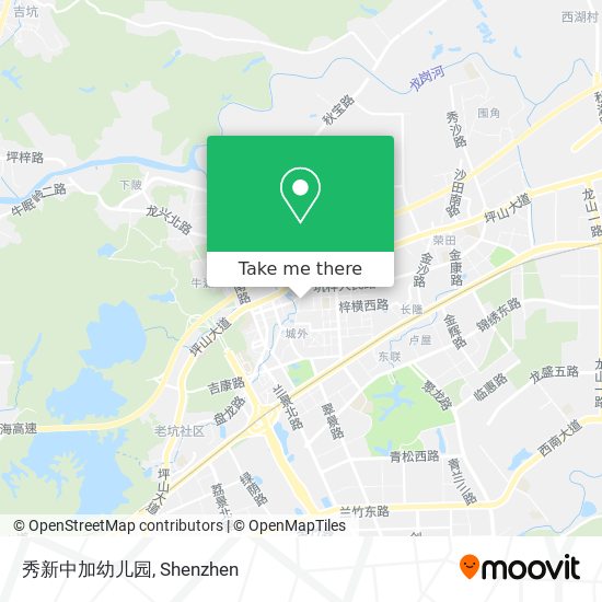 秀新中加幼儿园 map