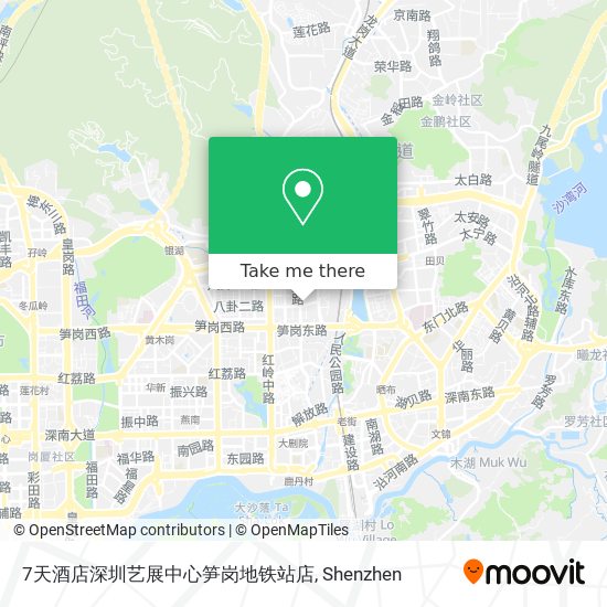 7天酒店深圳艺展中心笋岗地铁站店 map
