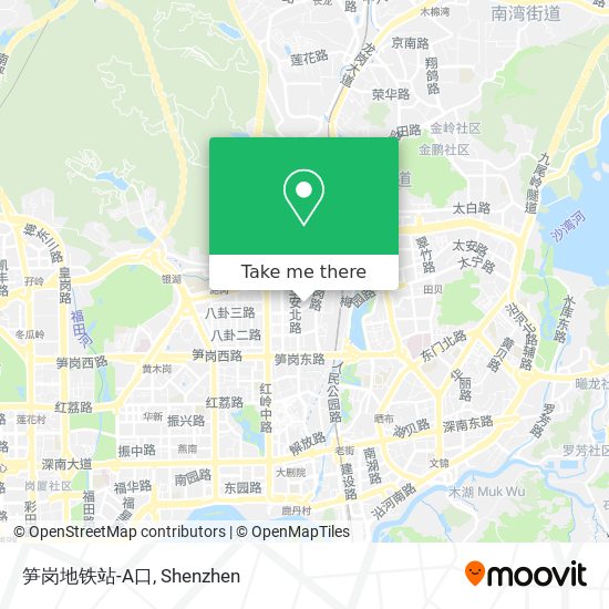 笋岗地铁站-A口 map