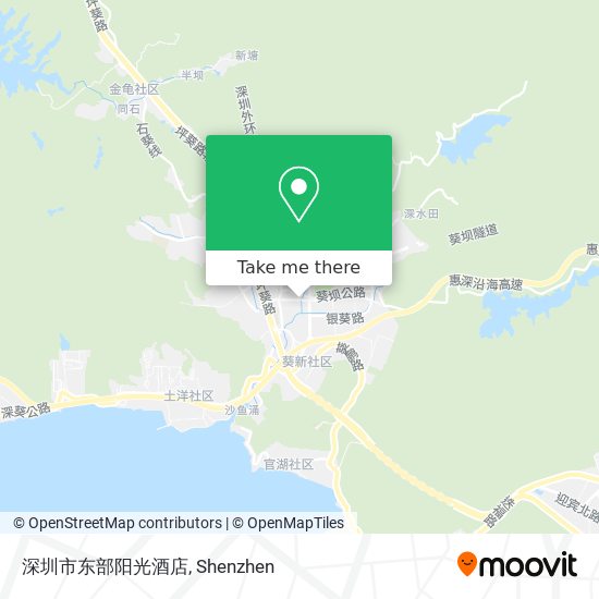 深圳市东部阳光酒店 map