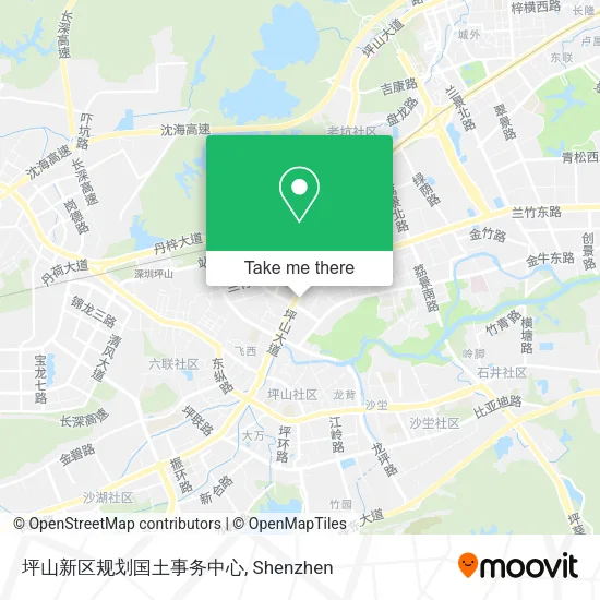 坪山新区规划国土事务中心 map