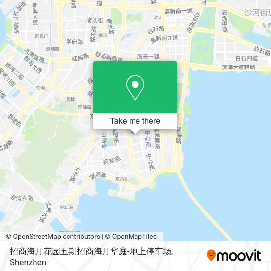 招商海月花园五期招商海月华庭-地上停车场 map