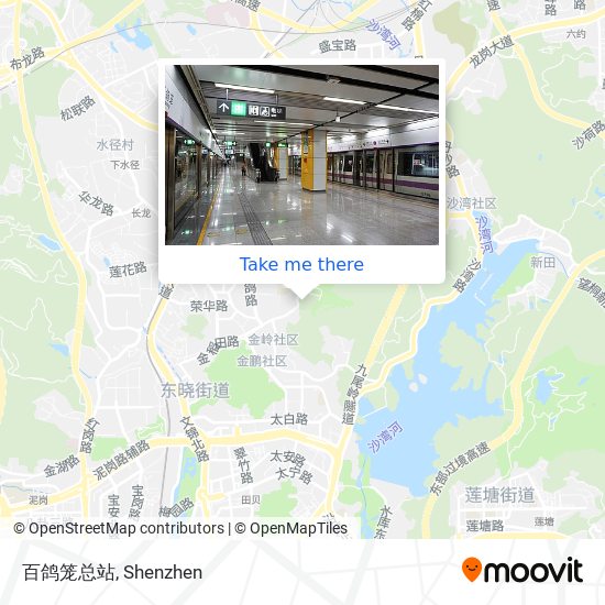百鸽笼总站 map