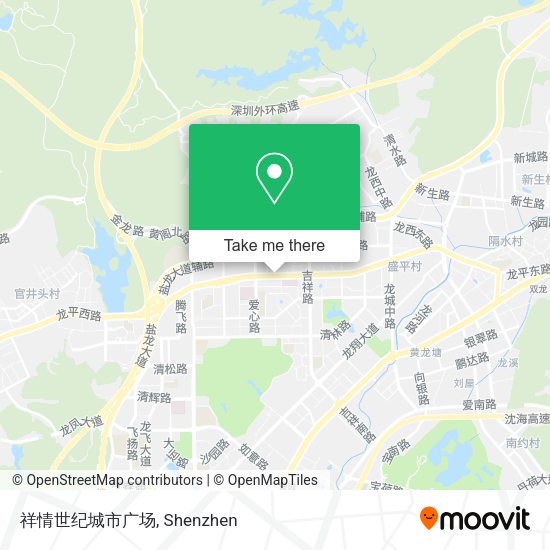 祥情世纪城市广场 map