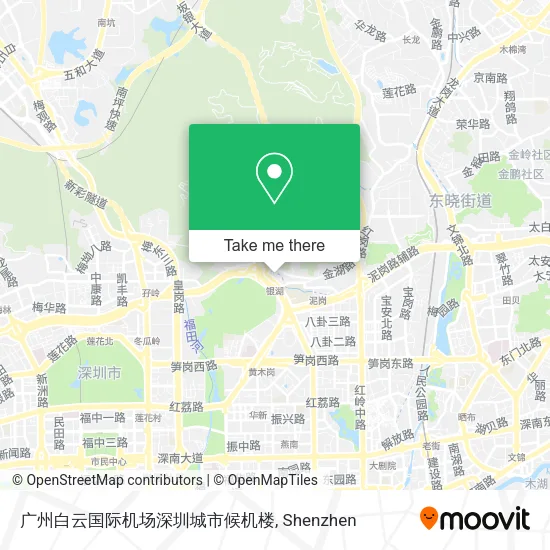 广州白云国际机场深圳城市候机楼 map