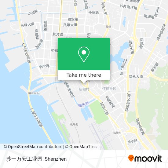 沙一万安工业园 map