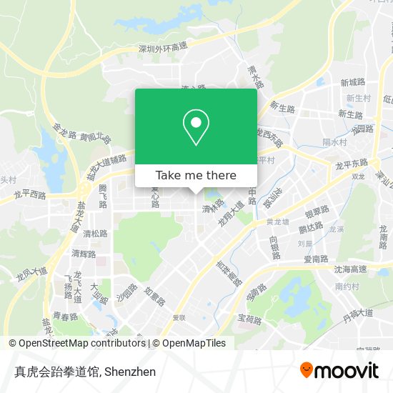 真虎会跆拳道馆 map