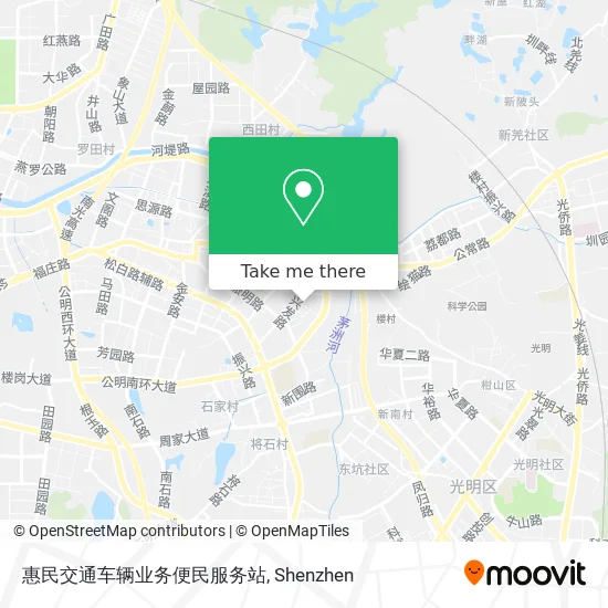 惠民交通车辆业务便民服务站 map