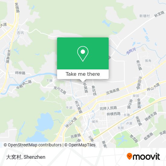 大窝村 map