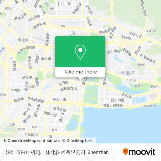深圳市白山机电一体化技术有限公司 map