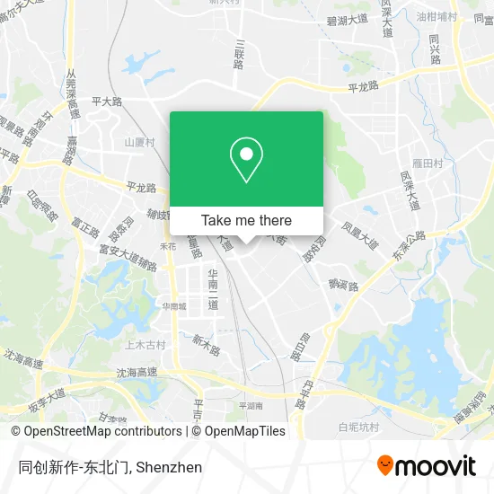 同创新作-东北门 map