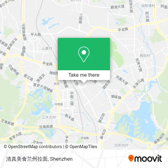 清真美食兰州拉面 map