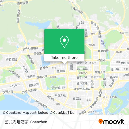 艺龙海烟酒茶 map