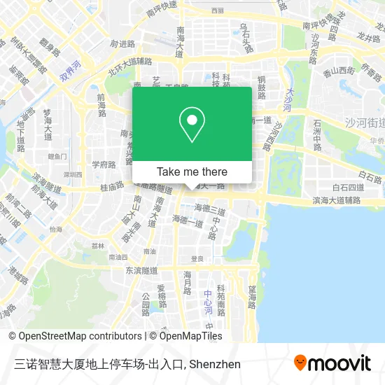 三诺智慧大厦地上停车场-出入口 map