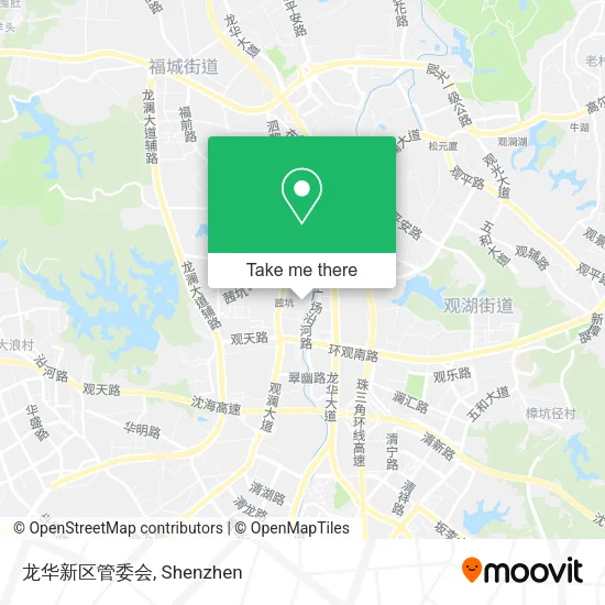 龙华新区管委会 map