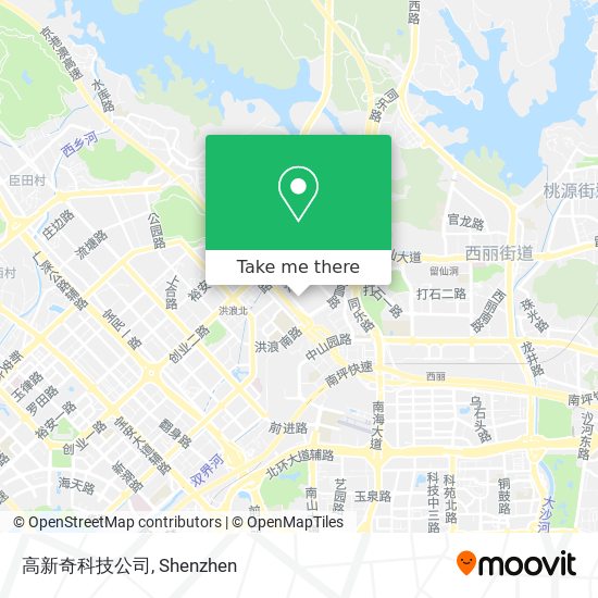 高新奇科技公司 map