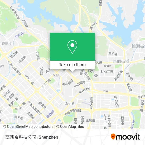高新奇科技公司 map