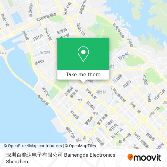 深圳百能达电子有限公司 Bainengda Electronics map