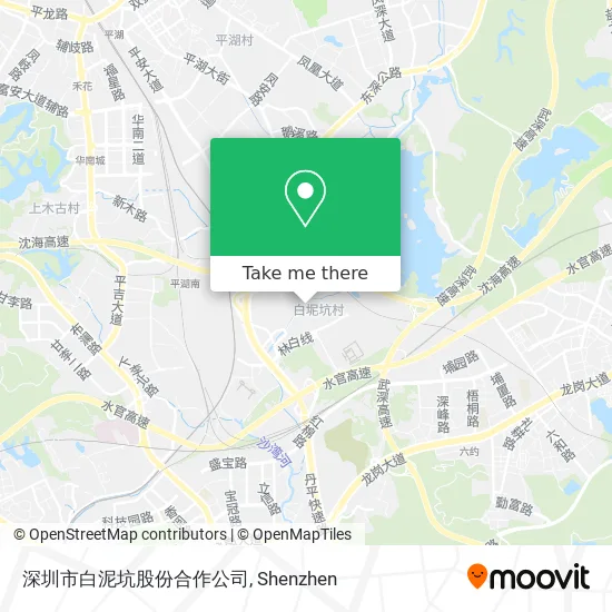 深圳市白泥坑股份合作公司 map